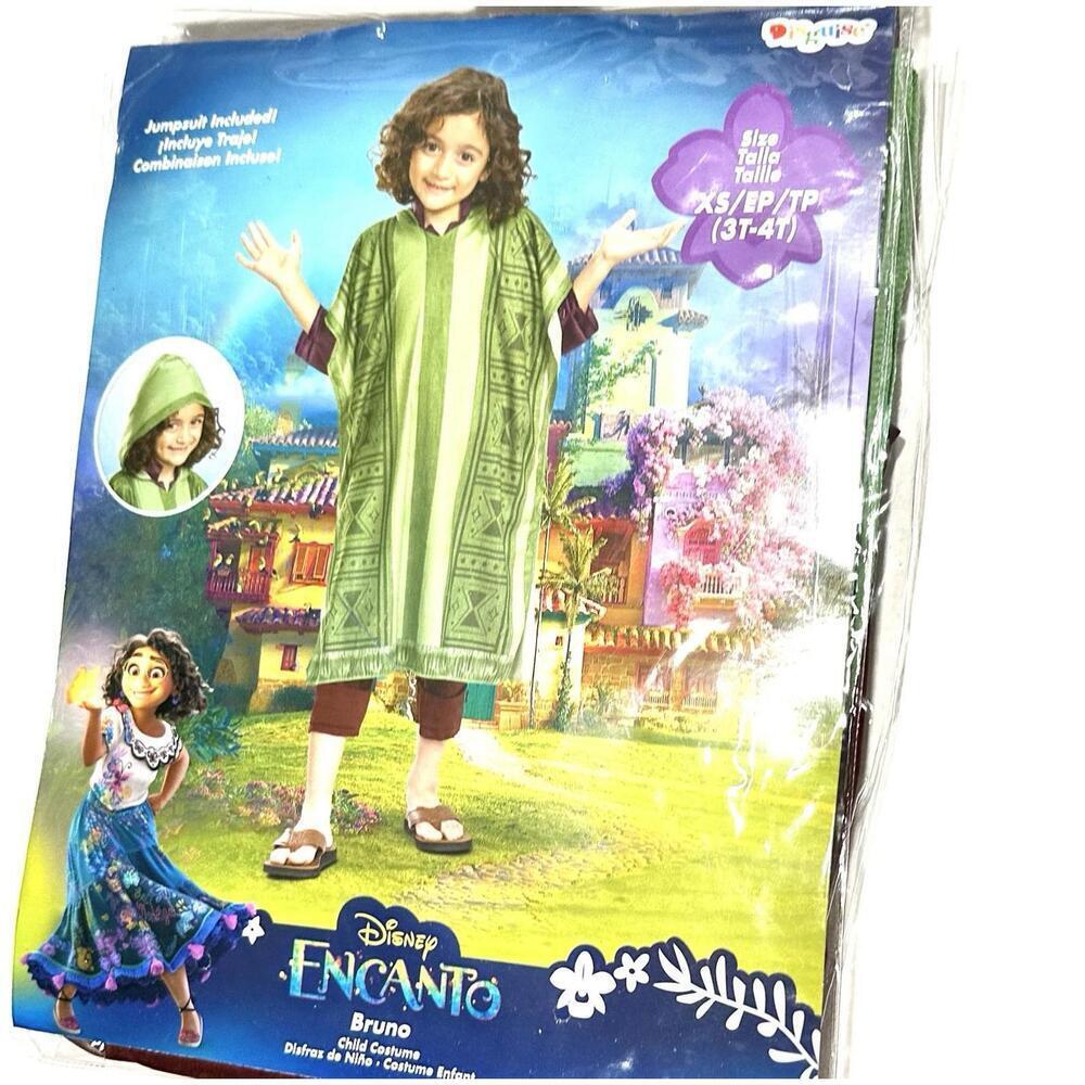 Disney Encanto BRUNO TODDLER PONCHO - Size XS 3T-4T Halloween Costume - NEW